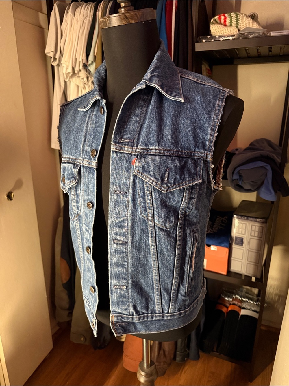 Levi's 80s Denim Jacket Vest - US 36 "Small" - Eddie Munson Alt (Read Disc.)